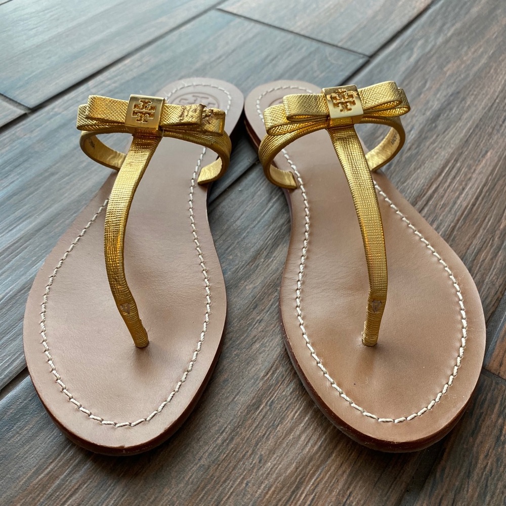 Tory burch bow sandals